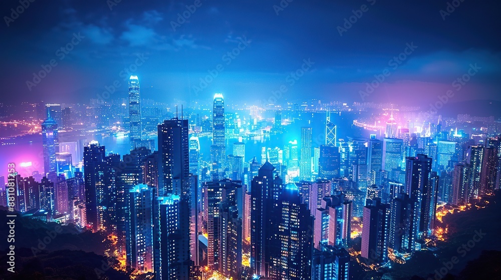 Hong Kong Skyline at Night Hong Kong Skyline at Night