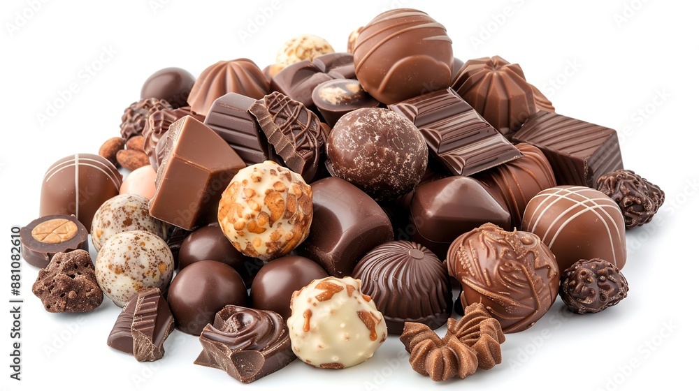Assortment of Delicious Chocolate Candies Assortment of Delicious Chocolate Candies