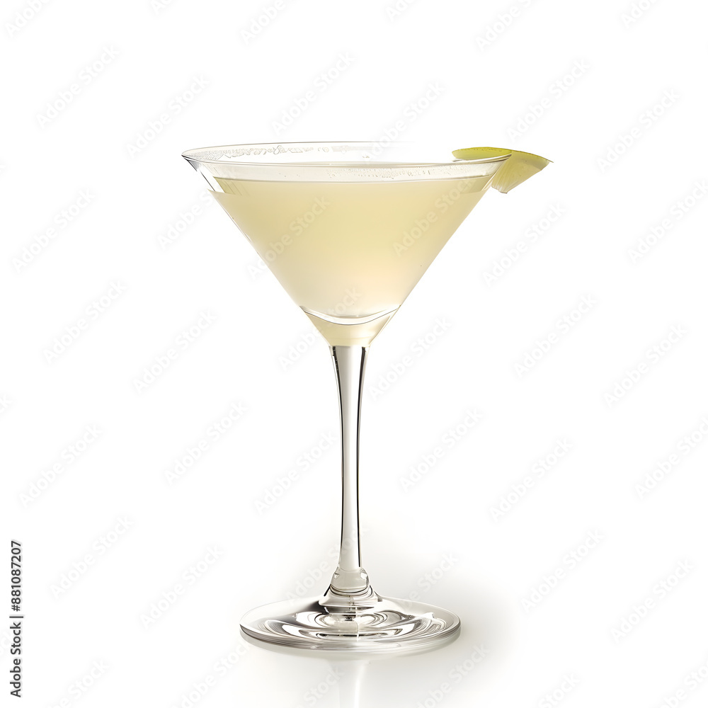 Martini glass isolated on a white background Martini glass isolated on a white background