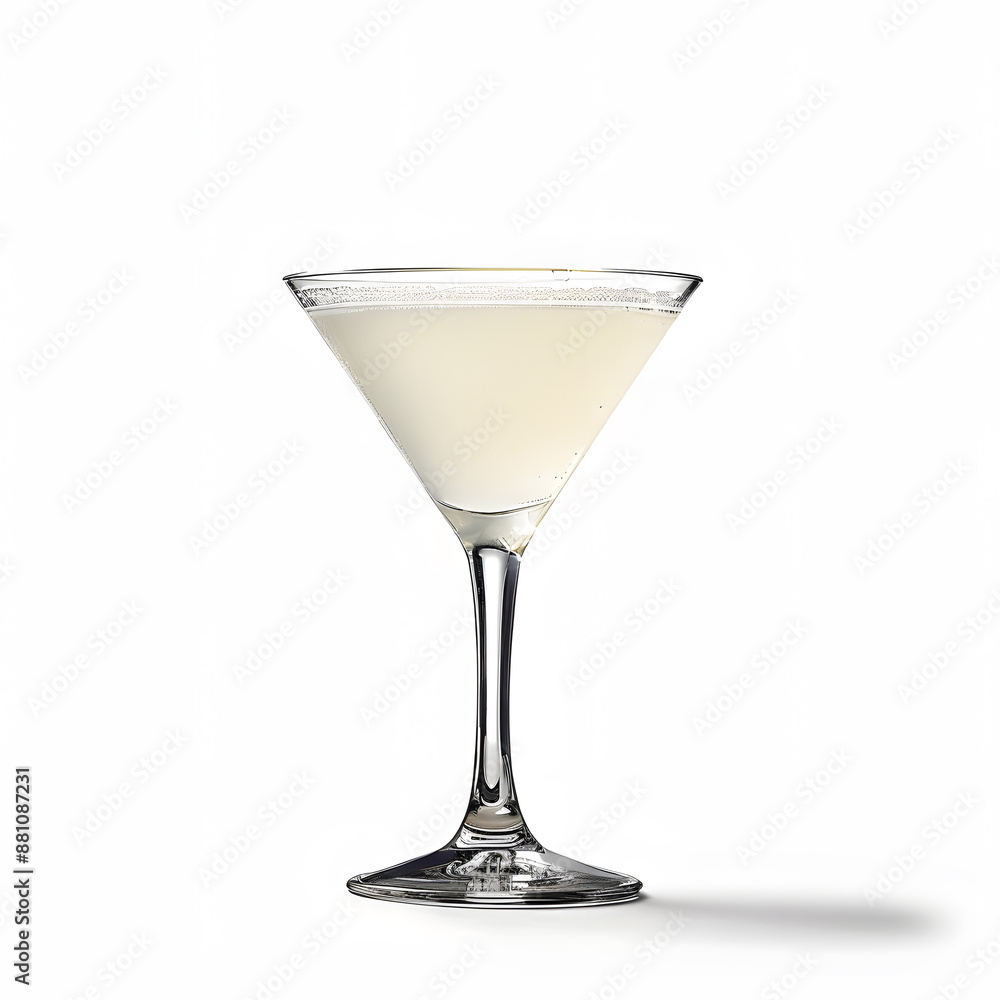 Martini glass isolated on a white background Martini glass isolated on a white background