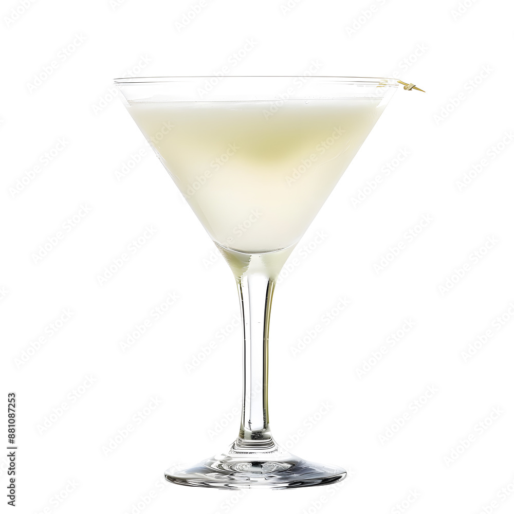 Martini glass isolated on a white background Martini glass isolated on a white background