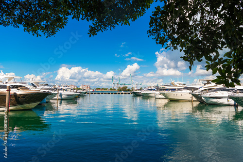 Photography Marina in Miami Beach, Florida USA
