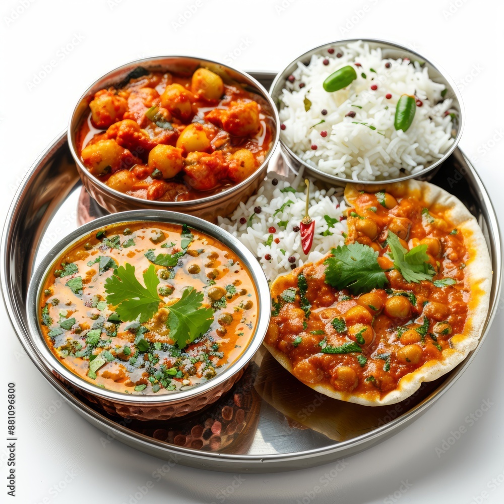 Indian south Indian food on white background Indian south Indian food on white background
