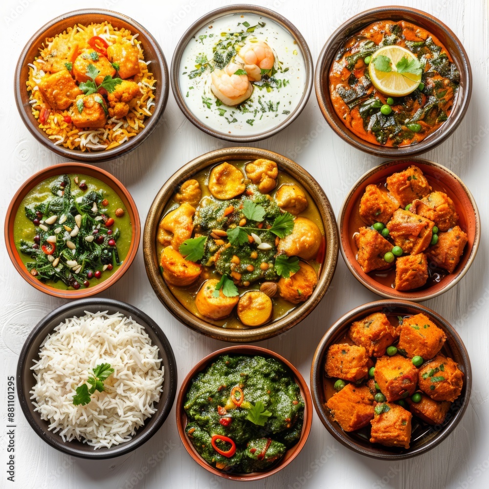 kerala food on white background kerala food on white background