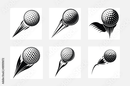 set of golf icons