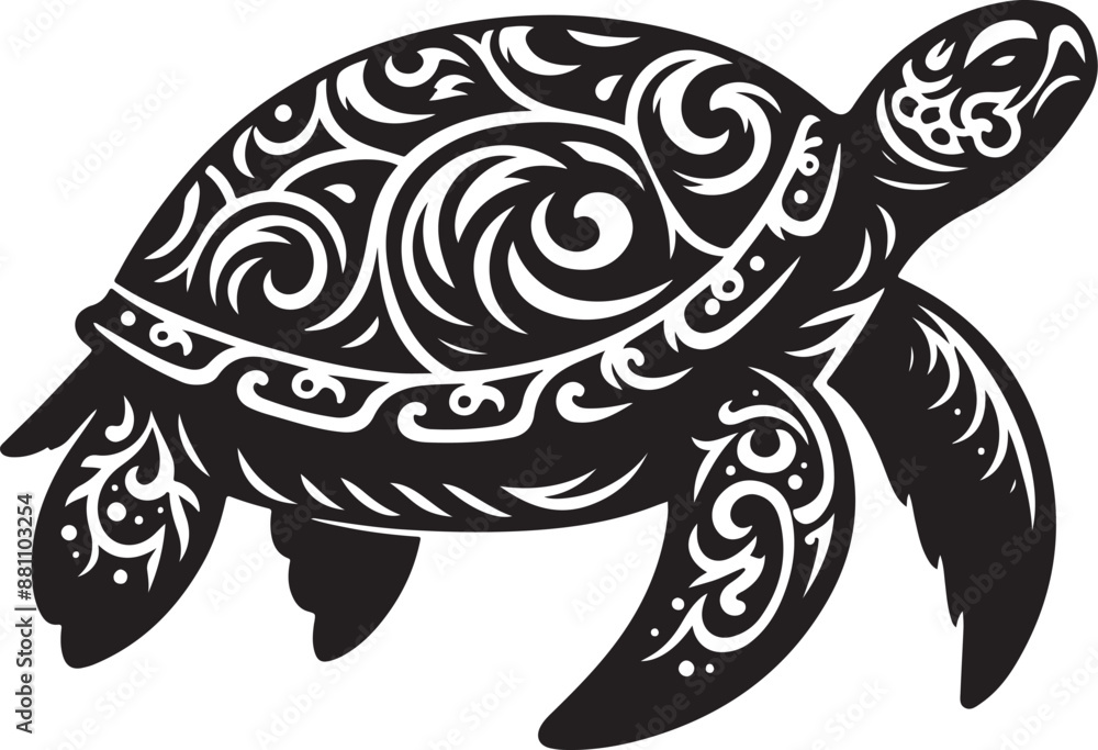 Fototapeta premium illustration of turtle