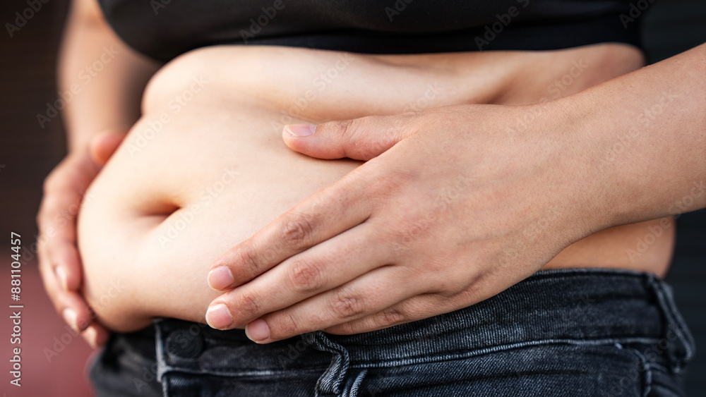 Fototapeta premium Obesity and overweight problem concept