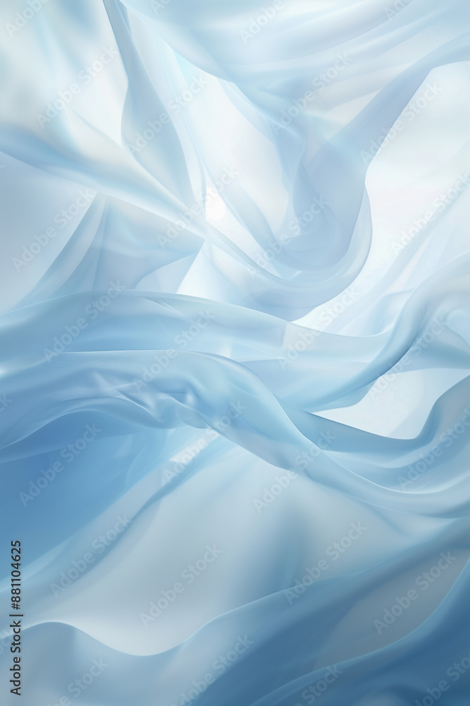 abstract pale blue background, close-up view of delicate blue fabric folds creating a soft and dreamy texture abstract pale blue background, close-up view of delicate blue fabric folds creating a soft and dreamy texture