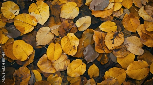 Leaves of yellow and brown