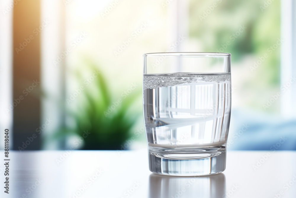 clean water in a glass clean water in a glass