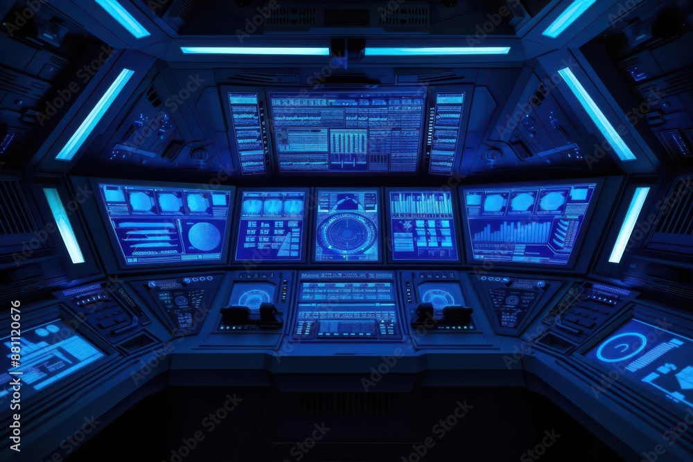 A supernatural scene unveils a control room where spectral engineers operate consoles with floating A supernatural scene unveils a control room where spectral engineers operate consoles with floating