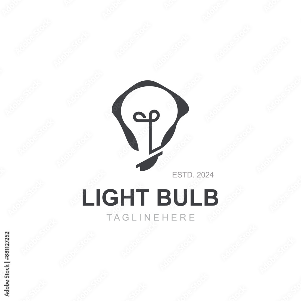 Light bulb creative lamp logo icon and business design bulb digital technology smart idea template Light bulb creative lamp logo icon and business design bulb digital technology smart idea template