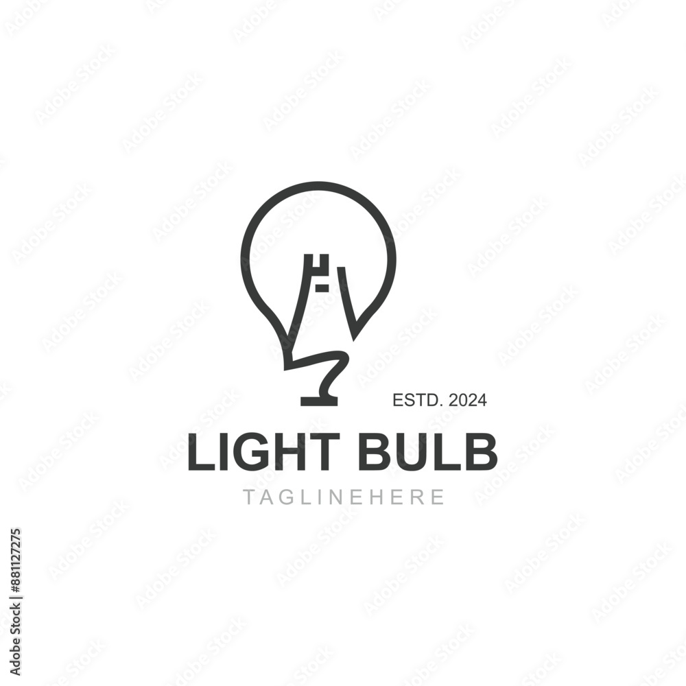 Light bulb creative lamp logo icon and business design bulb digital technology smart idea template Light bulb creative lamp logo icon and business design bulb digital technology smart idea template
