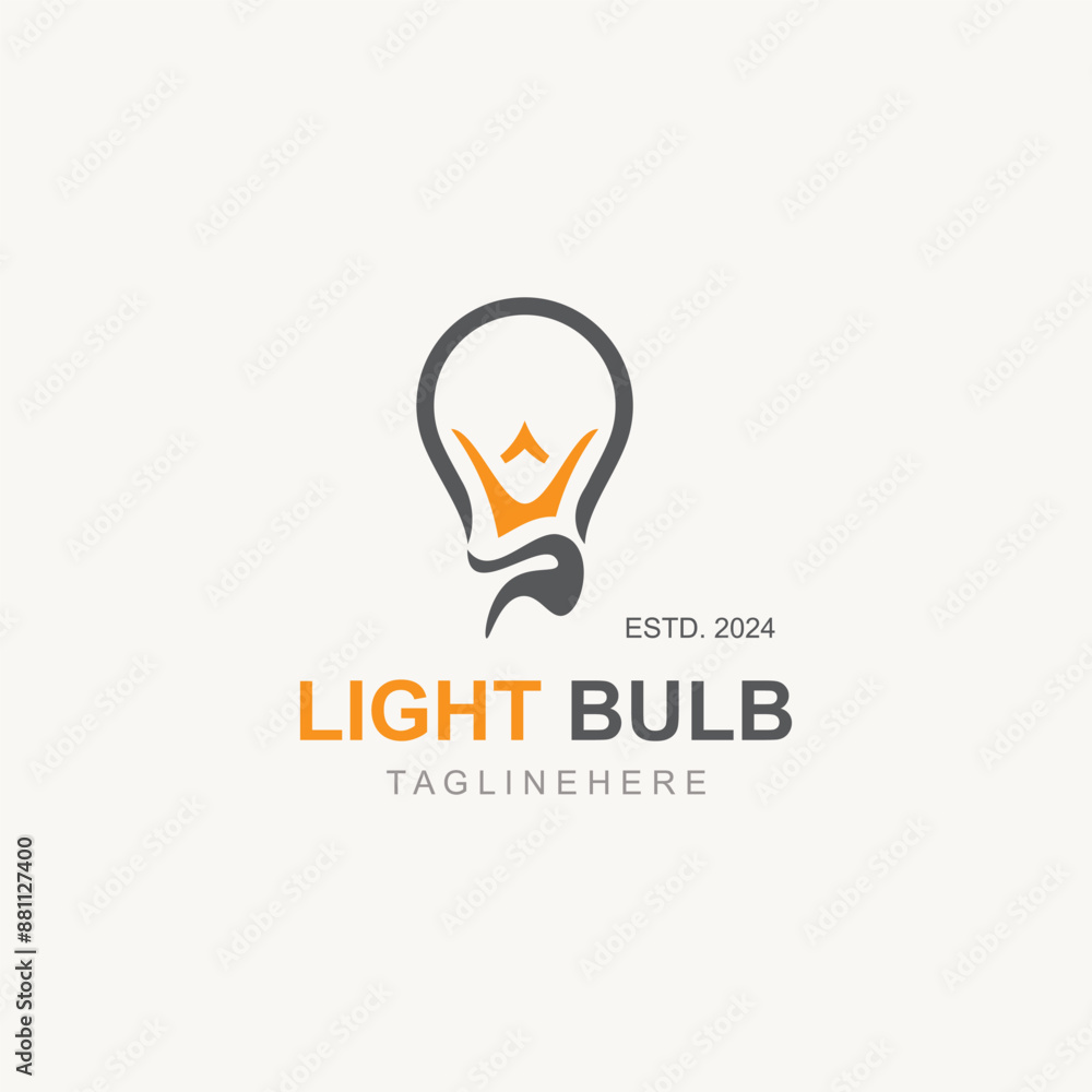 Light bulb creative lamp logo icon and business design bulb digital technology smart idea template Light bulb creative lamp logo icon and business design bulb digital technology smart idea template