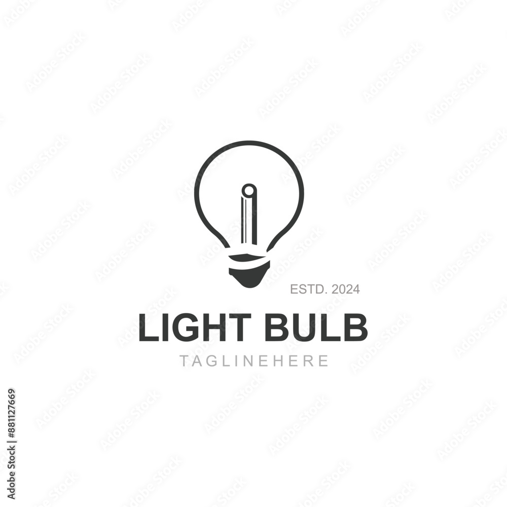 Light bulb creative lamp logo icon and business design bulb digital technology smart idea template Light bulb creative lamp logo icon and business design bulb digital technology smart idea template
