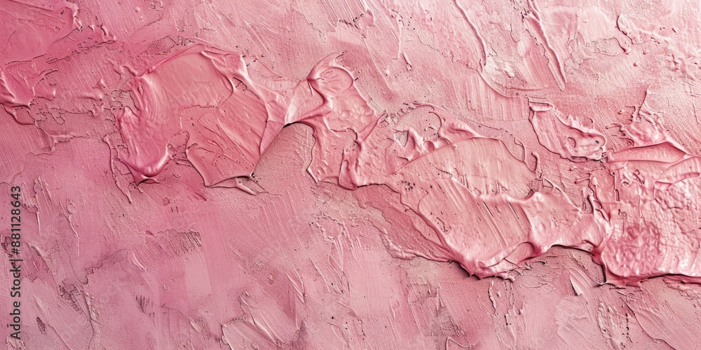 Naklejka premium Pink Painted Wall Close-Up