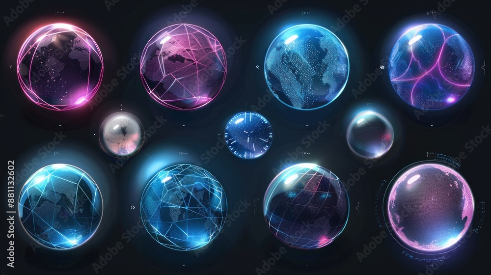 Futuristic Globe Illustration Futuristic Globe Illustration