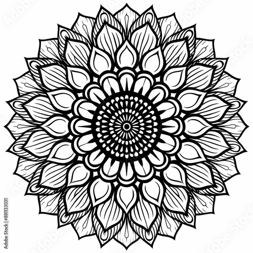 Intricate mandala coloring book for adults, perfect for relaxation and creativity