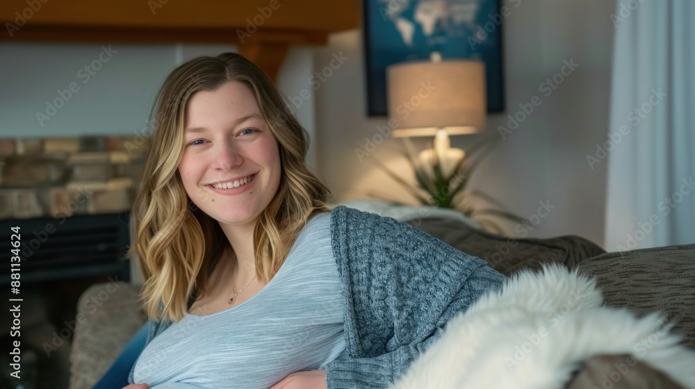Smiling Pregnant Woman Smiling Pregnant Woman
