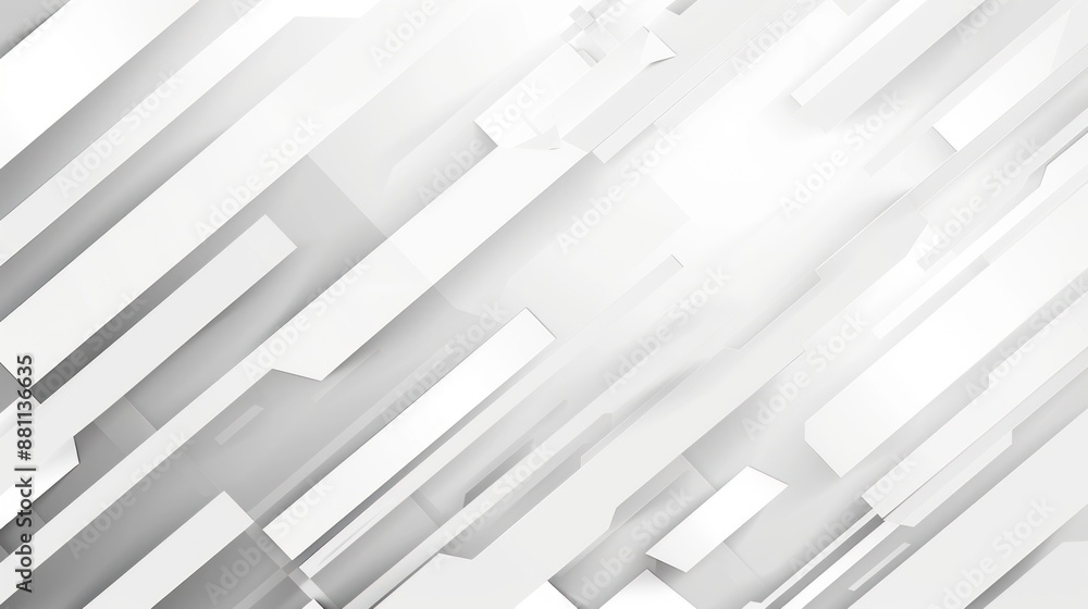 Obraz premium Abstract White Geometric Design