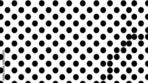 Black and White Polka Dot Pattern