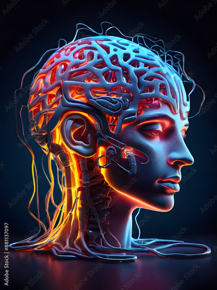 Obraz premium Human brain anatomy