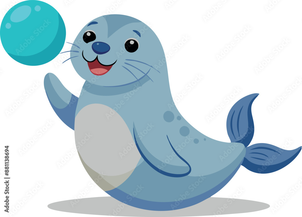 Seal balancing a ball Seal balancing a ball