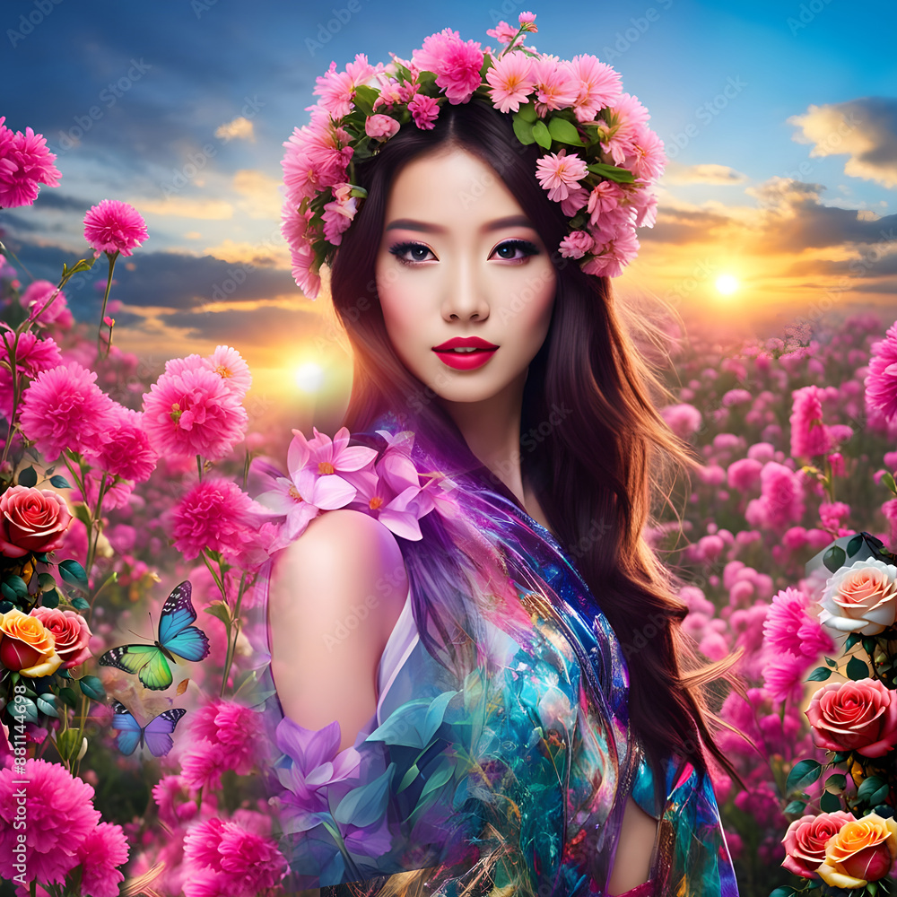 Beautiful Thai girl with the beauty of nature in the background. TOP. (105) Beautiful Thai girl with the beauty of nature in the background. TOP. (105)