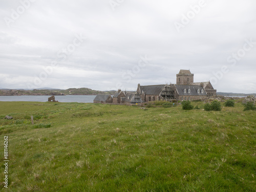 Abadía de Iona, en la Isla de Iona, en Escocia, Reino Unido, Europa