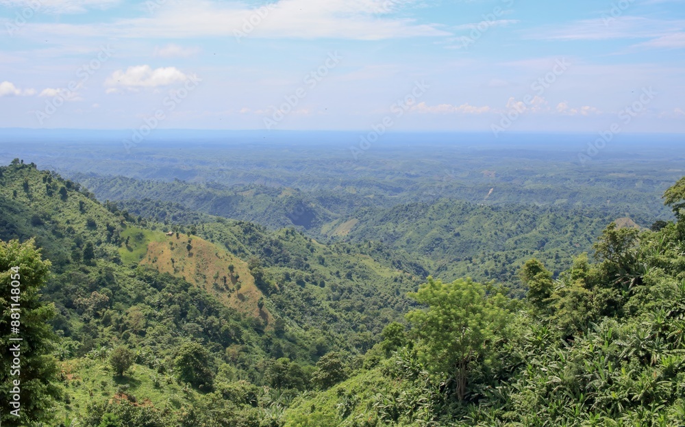 Fototapeta premium view of the mountains.this photo was taken from Bandarban,Chittagong,Bangladesh
