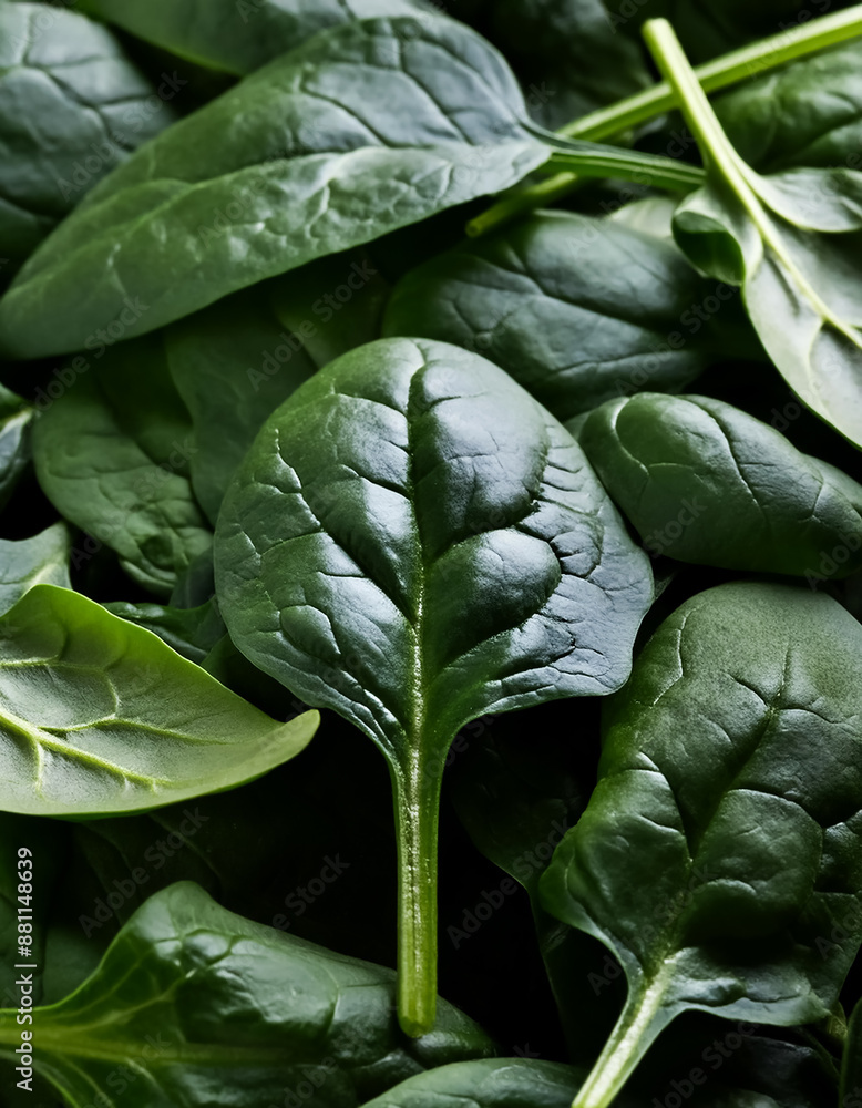Spinach leaf pattern texture background. Spinach leaf pattern texture background.