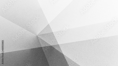 Obraz na płótnie Black white light gray silver abstract background. Geometric shape. Line stripe corner facet triangle. Color gradient. Noise grain. Premium. Design. w salonie