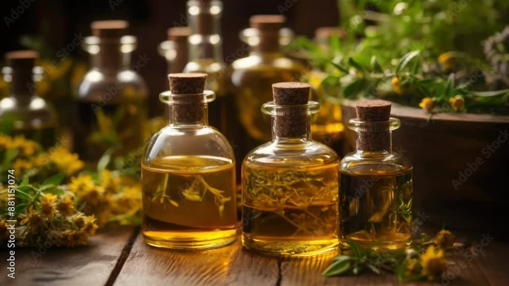 Herbal and Essential Oil Blends for Natural Remedies and Bathing. Concept Herbal Remedies, Essential Oil Blends, Aromatherapy, Natural Bathing, Home Remedies