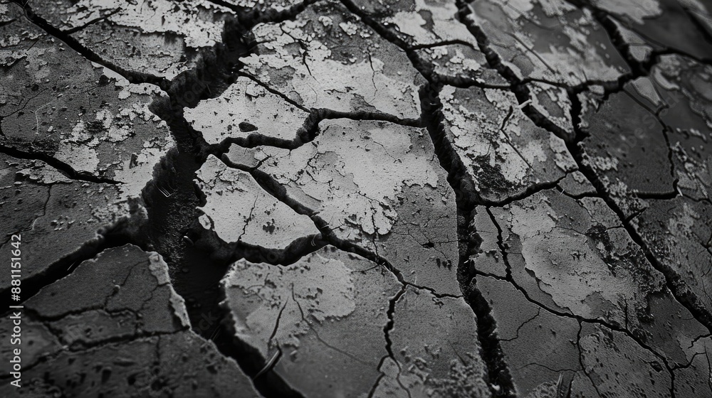 Texture of cracked concrete road Texture of cracked concrete road