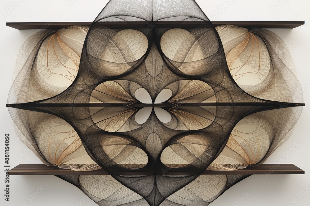 Abstract String Art Sculpture Abstract String Art Sculpture