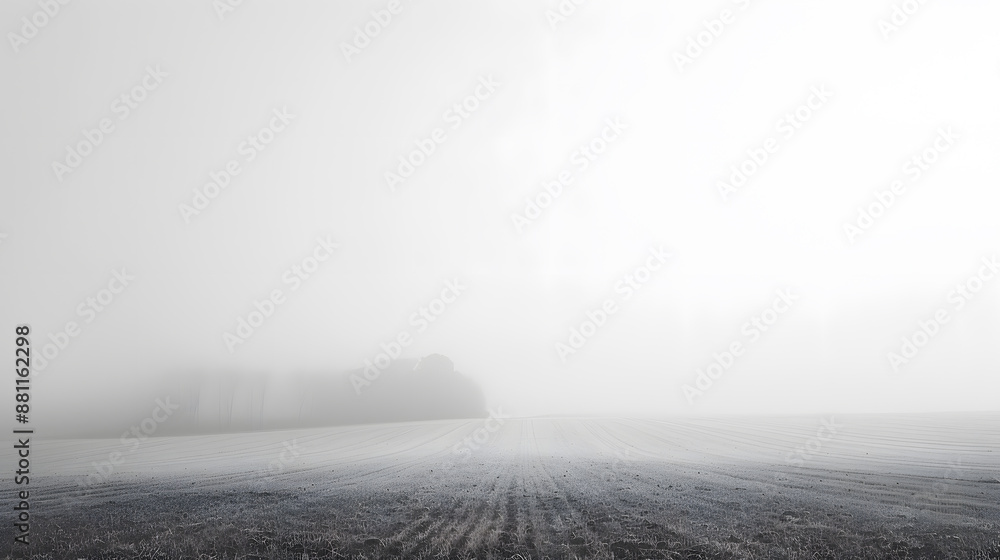 A tree stands alone in a field of snow A tree stands alone in a field of snow