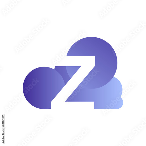Minimal Letter Y cloud logo vector template