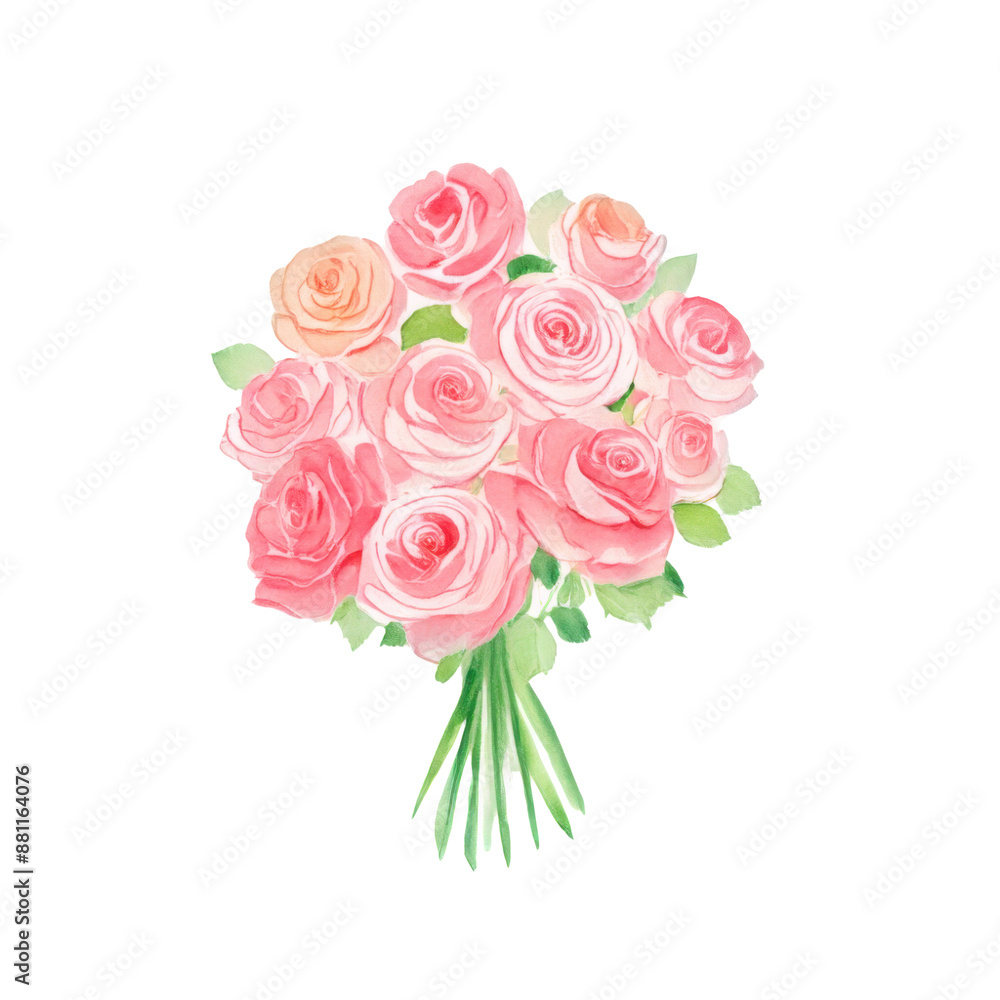 Bouquet flowers illustration design Bouquet flowers illustration design