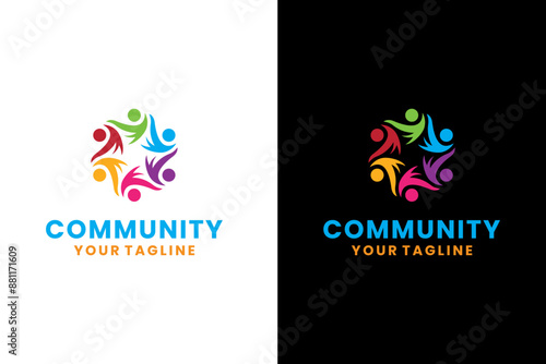 Community Leadership Logo design Vector