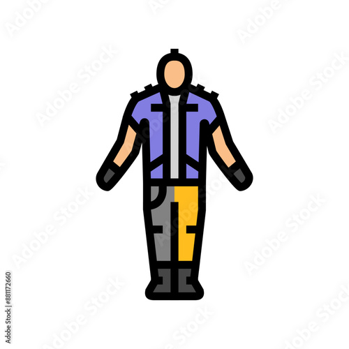street punk subculture style color icon vector. street punk subculture style sign. isolated symbol illustration
