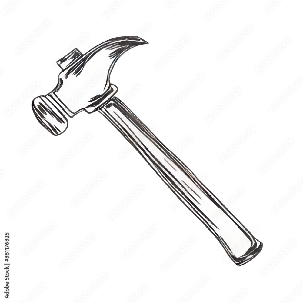 Hammer tool illustration design Hammer tool illustration design