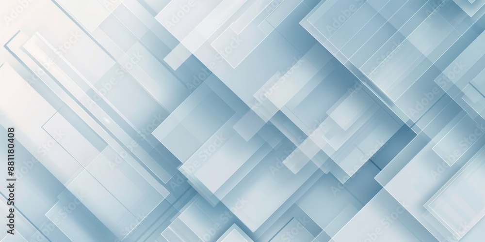 Abstract background with light blue and white geometric shapes, light gradient on a light gray background Generative AI Abstract background with light blue and white geometric shapes, light gradient on a light gray background Generative AI