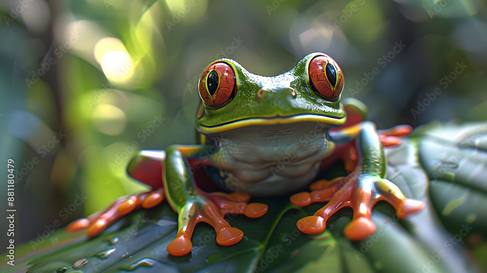 Fototapeta premium red eyed tree frog