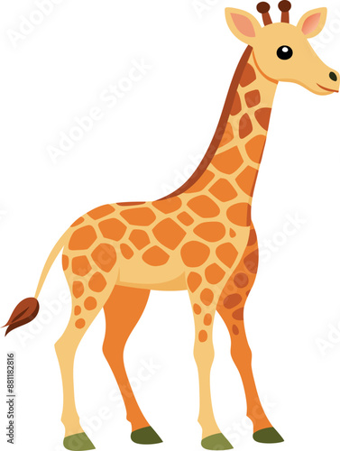 Girrafe Vector Art Illustrations