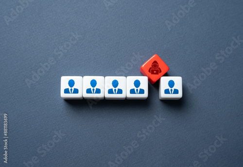 Canvas Print A hacker infiltrates the team