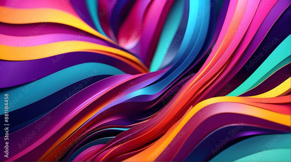 Colorful abstract swirls in a fluid art style Colorful abstract swirls in a fluid art style