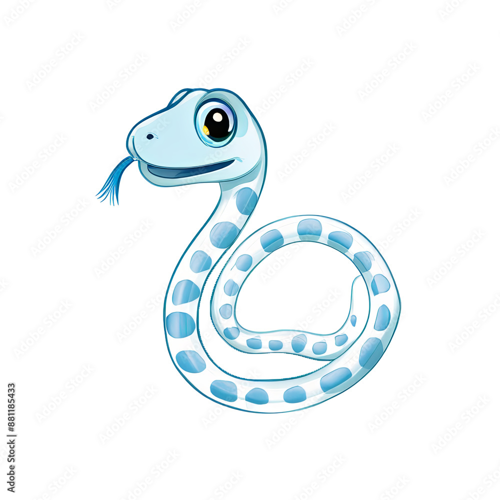 Fototapeta premium Snake illustration drawing symbol