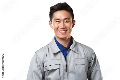 Asian men mechanic on transparent background png cutouts. Images for graphic designers. Image for flyers. Topics related to mechanic. Mechanic world. Job offer. Recruitment. Asia. Asian. China. Japan.