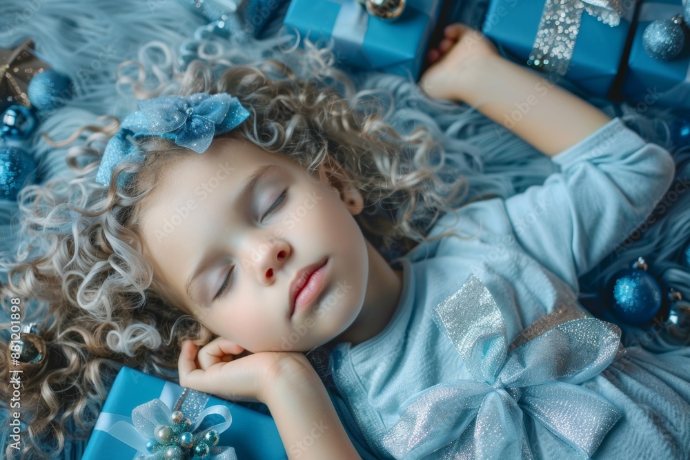Comforted warmth curly-haired girl enjoys gentle and restful nap. Wrapped quietude young girl soft curls slumbers angelically. Sleep gentle guardian bringing warmth and comfort to youthful repose. Comforted warmth curly-haired girl enjoys gentle and restful nap. Wrapped quietude young girl soft curls slumbers angelically. Sleep gentle guardian bringing warmth and comfort to youthful repose.