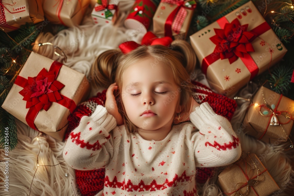 Calm and tender child sleeps embraced sense of safety. Peaceful rest envelopes girl contrasting gentle warmth and serene calm. Innocence of childhood captured moment of peaceful sleep. Calm and tender child sleeps embraced sense of safety. Peaceful rest envelopes girl contrasting gentle warmth and serene calm. Innocence of childhood captured moment of peaceful sleep.